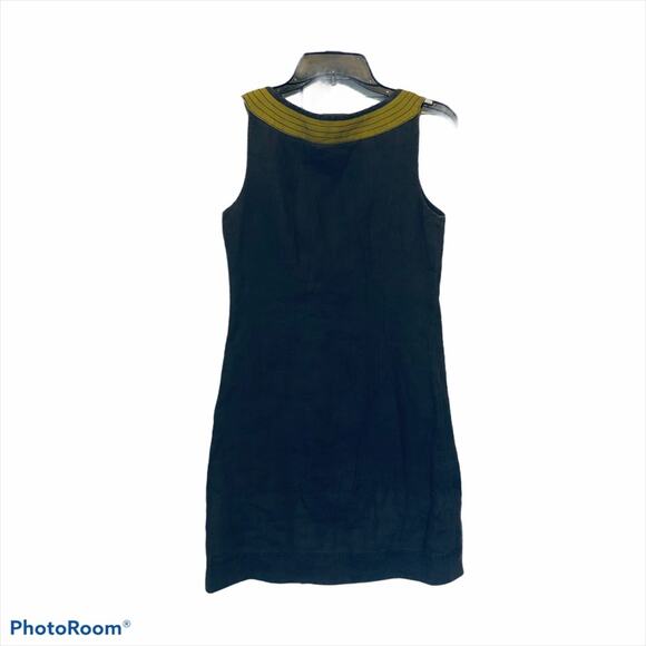 Boden 100% Linen Sleeveless A-Line Dress Women’s Size 2 Gray Minimalist Preppy - Picture 5 of 6